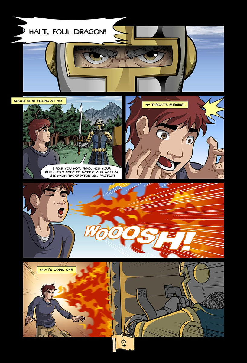 Page 2 From The Raising Dragons Graphic Novel By James Art Ville 3390